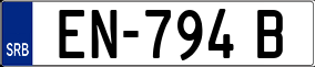 Trailer License Plate